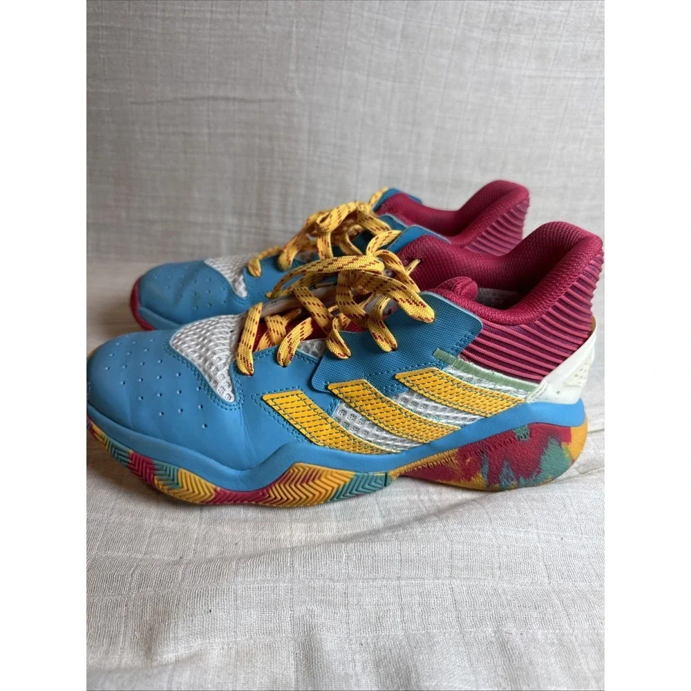 Adidas‎ Harden Stepback J Shoes Cyan/solar Gold Men's Size-7